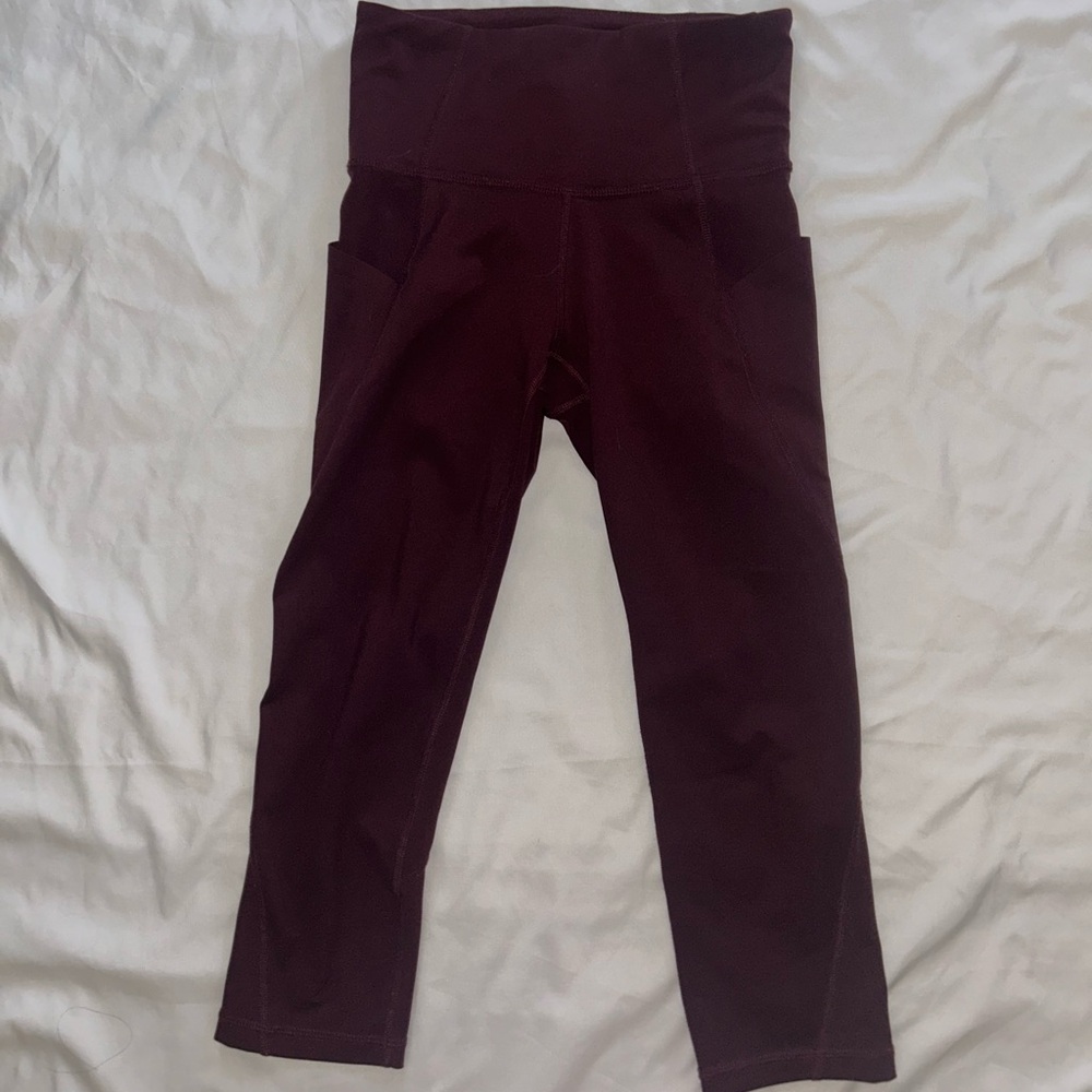 Xersion Deep Burgundy Women’s Leggings with pockets